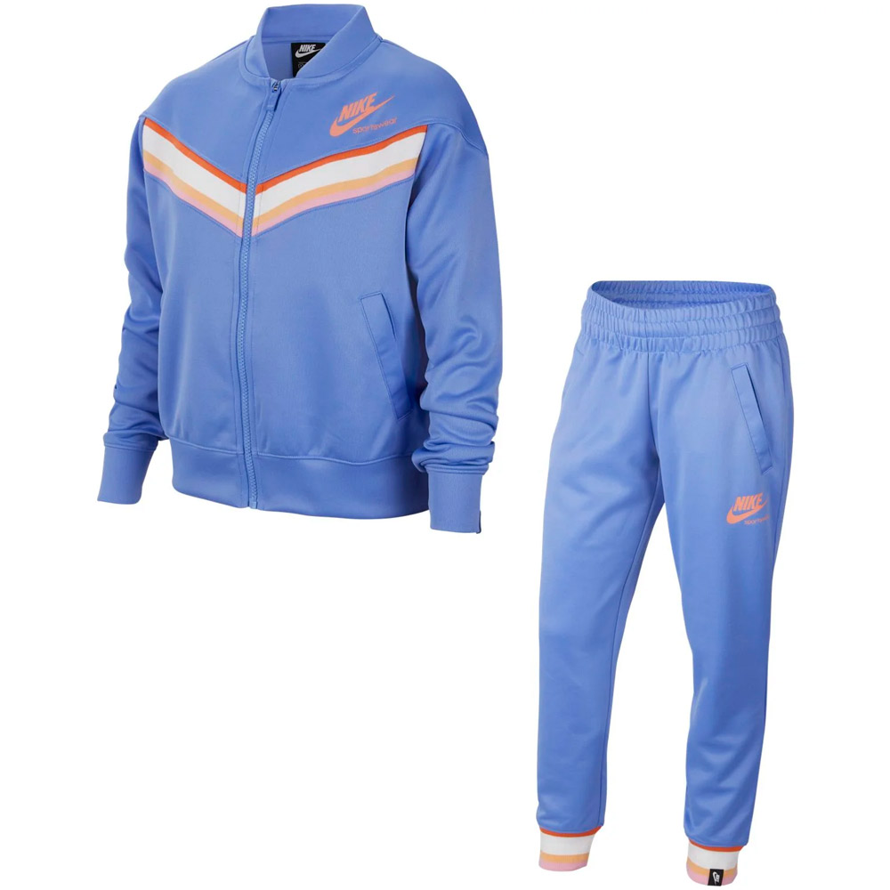 Costum sportiv Nike G NSW HERITAGE TRK SUIT / Femei / L / Albastru deschis photo 1 Costum sportiv Nike G NSW HERITAGE TRK SUIT / Femei / L / Albastru deschis photo 1